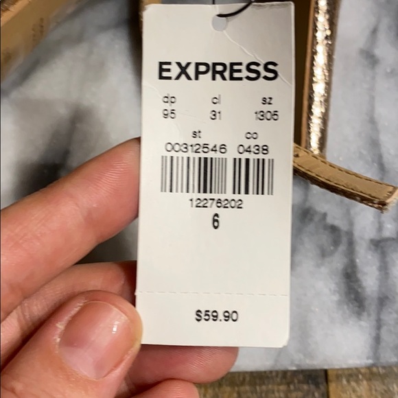 NWT Rose Gold Ankle Strap Heel from Express - Picture 6 of 8